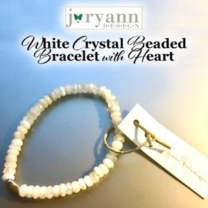 J Ryann Design Beaded Gem Crystal Bracelet 🦋